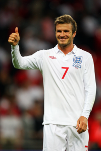 beckham thumbs up