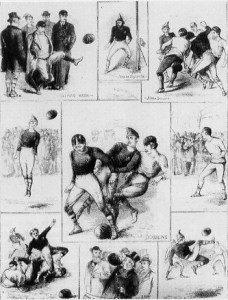 This is what football looked like in 1872.