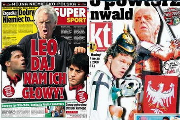 Leo Beenhakke, Michael Ballack and Jogi Löw