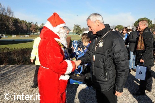 Claudio Ranieri and Father Christmas