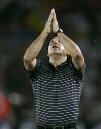 Hugo Sanchez Praying