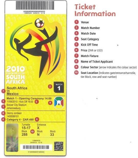 world cup ticket