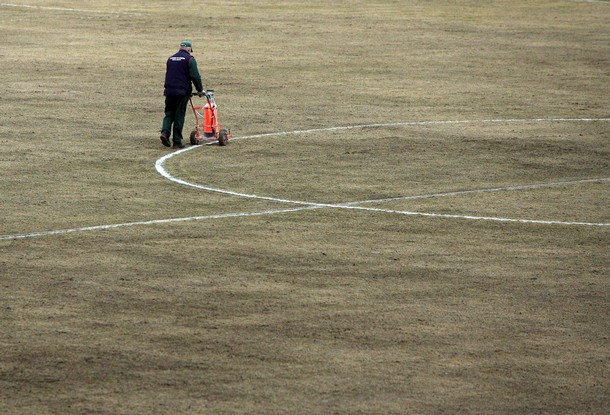 Mark the quicksand, they say. Don't sink, they say. Be careful and don't step on the three blades of grass we put there yesterday to fool the referee, they say...
