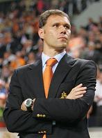 Marco van Basten on his bike after Euro 2008